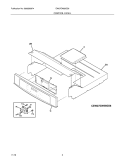 CONTROL PANEL Diagram and Parts List for EW27EW55GS6  Electrolux Wall Oven
