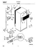 SYSTEM Diagram and Parts List for FRT18LBHW1  Frigidaire Refrigerator