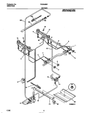 BURNER Diagram and Parts List for TGO346BCWB  Tappan Range