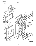 DOORS Diagram and Parts List for GRT21PRHW0  Gibson Refrigerator