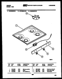COOKTOP PARTS Diagram and Parts List for CGC3S5WUTC  Gibson Range