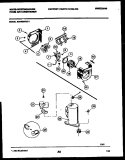AIR HANDLING AND COMPRESSOR PARTS Diagram and Parts List for WAH094P2T1  Frigidaire Air Conditioner