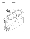 CABINET Diagram and Parts List for FFC15M4AW3  Frigidaire Freezer
