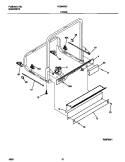 FRAME Diagram and Parts List for FDB949GFB0  Frigidaire Dishwasher