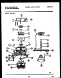 MOTOR PUMP PARTS Diagram and Parts List for SU550AXR1  Frigidaire Dishwasher