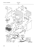 BODY Diagram and Parts List for PFEF374EC6  Frigidaire Wall Oven