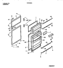 DOOR SECTION Diagram and Parts List for TRT15DRAD1  Tappan Refrigerator
