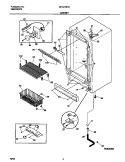CABINET Diagram and Parts List for GFU21M7HW0  Gibson Freezer