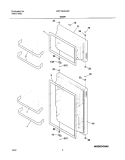 DOORS Diagram and Parts List for WRT18A0AW6  Westinghouse Refrigerator