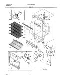 CABINET Diagram and Parts List for FFU14FC4AW0  Frigidaire Freezer
