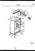 CABINET PARTS Diagram and Parts List for RT143NLWC  Frigidaire Refrigerator