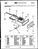 BROILER DRAWER PARTS Diagram and Parts List for 30-3341-00-02  Tappan Range