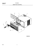 CABINET FRONT AND WRAPPER Diagram and Parts List for FAS184M2A1  Frigidaire Air Conditioner