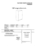 COVER Diagram and Parts List for FFU12M2AW0  Frigidaire Freezer