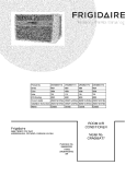 COVER Diagram and Parts List for CRA086AT711  Frigidaire Air Conditioner