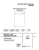 COVER Diagram and Parts List for FWS1339AC0  Frigidaire Washer