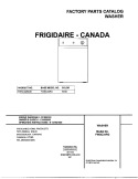 COVER Diagram and Parts List for FWSC34RGS1  Frigidaire Washer