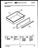 DRAWER PARTS Diagram and Parts List for KF590HDD6  Frigidaire Range