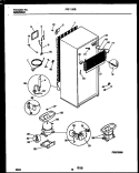 SYSTEM AND AUTOMATIC DEFROST PARTS Diagram and Parts List for FRT17JRBD1  Frigidaire Refrigerator