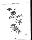 SHELVES AND SUPPORTS Diagram and Parts List for MRT15CHAA0  Frigidaire Refrigerator