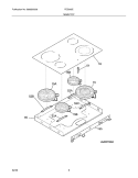MAINTOP Diagram and Parts List for FED365EBE  Frigidaire Range