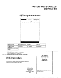 COVER Diagram and Parts List for FDB101SAW0  Frigidaire Dishwasher