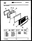 DOOR PARTS Diagram and Parts List for CGC3M2WXC  Gibson Range