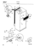 SYSTEM Diagram and Parts List for FRT13GRHD0  Frigidaire Refrigerator