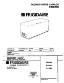 COVER Diagram and Parts List for FFC15M6CW4  Frigidaire Freezer