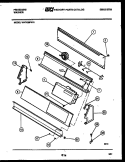 CONSOLE AND CONTROL PARTS Diagram and Parts List for WA7400PW0  Frigidaire Washer