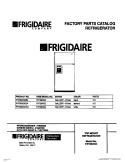 COVER Diagram and Parts List for FRT26XGCW4  Frigidaire Refrigerator