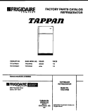TOP MOUNT REFRIGERATOR Diagram and Parts List for TRT21PNBD1  Tappan Refrigerator