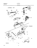 CONTROLS Diagram and Parts List for GLRSF266JW2  Frigidaire Refrigerator