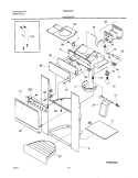 DISPENSER Diagram and Parts List for FRS26ZPHD4  Frigidaire Refrigerator
