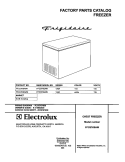 COVER Diagram and Parts List for FFC07K0AW1  Frigidaire Freezer