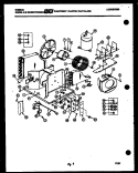 ELECTRICAL AND AIR HANDLING PARTS Diagram and Parts List for AL05A6ESBB  Gibson Air Conditioner