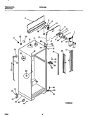 CABINET, FAN ASSEMBLY Diagram and Parts List for FRT21JRBW1  Frigidaire Refrigerator