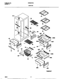 SHELVES Diagram and Parts List for GRS22WNCD4  Gibson Refrigerator