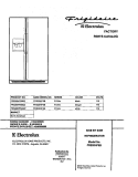 COVER Diagram and Parts List for FRS26HF6BQ2  Frigidaire Refrigerator