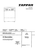 COVER Diagram and Parts List for TPF303BWA  Tappan Range