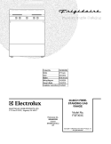 COVER Diagram and Parts List for FGF303CWB  Frigidaire Range