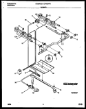 BURNER, MANIFOLD AND GAS CONTROL Diagram and Parts List for CP303VC3D2  Frigidaire Range