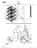 SYSTEM Diagram and Parts List for TFU17M6AW4  Tappan Freezer