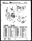 POWER CONTROL Diagram and Parts List for 76-4967-00-03  Tappan Microwave Oven Combo