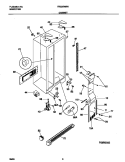 CABINET Diagram and Parts List for FRS20WRHW4  Frigidaire Refrigerator