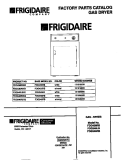 COVER Diagram and Parts List for FDG546RBT2  Frigidaire Dryer