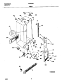 CABINET Diagram and Parts List for TRS20WRHW5  Tappan Refrigerator