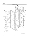 REFRIGERATOR DOOR Diagram and Parts List for GLHS234ZAW1  Frigidaire Refrigerator
