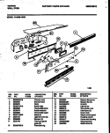 CONTROL PANEL Diagram and Parts List for 11-2439-00-04  Tappan Wall Oven