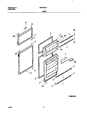 DOORS Diagram and Parts List for MRT16CGEW4  Frigidaire Refrigerator
